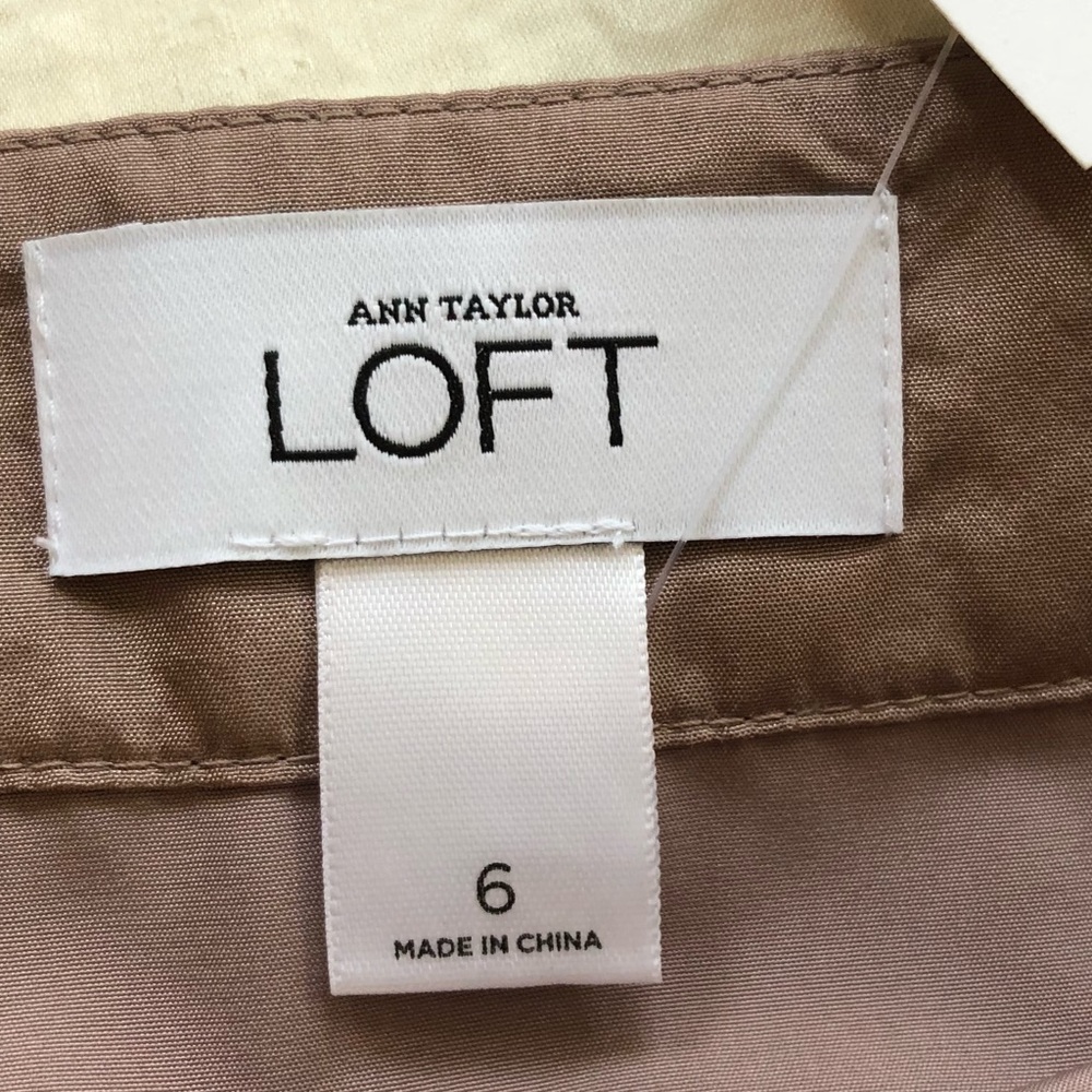 Ann Taylor Loft Mauve Layered Silk Skirt - Picture 6 of 7
